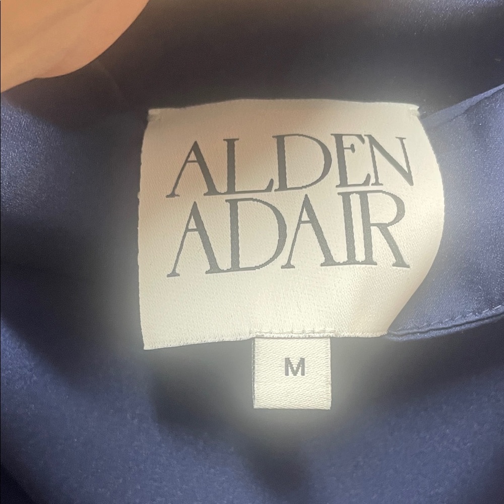 Alden Adair “Parker” Elegant Navy Midnight Blue Maxi Dress 3/4 length Medium - Picture 3 of 6